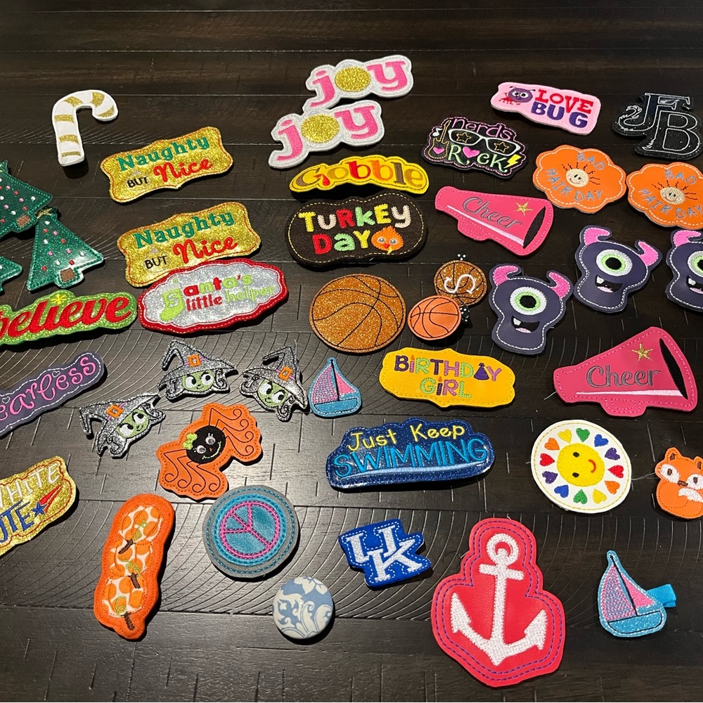 Colorful Kids Patch Set lot of Xmas Halloween Thanksgiving Cheer and more